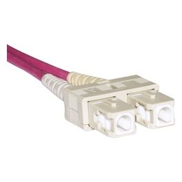 Link cavo fibra ottica sc a sc multimode duplex om4 50/125 mt.1