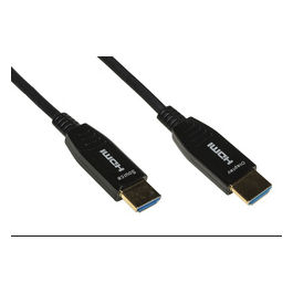 Link Cavo Fibra Ottica Aoc Hdmi 2.0 Hdcp Arc Edid 4k 60hz 4:4:4 Ibrido 70mt