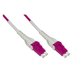 LINK cavo fibra ottica lc a lc multimode duplex om4 50/125 mt.1 uniboot
