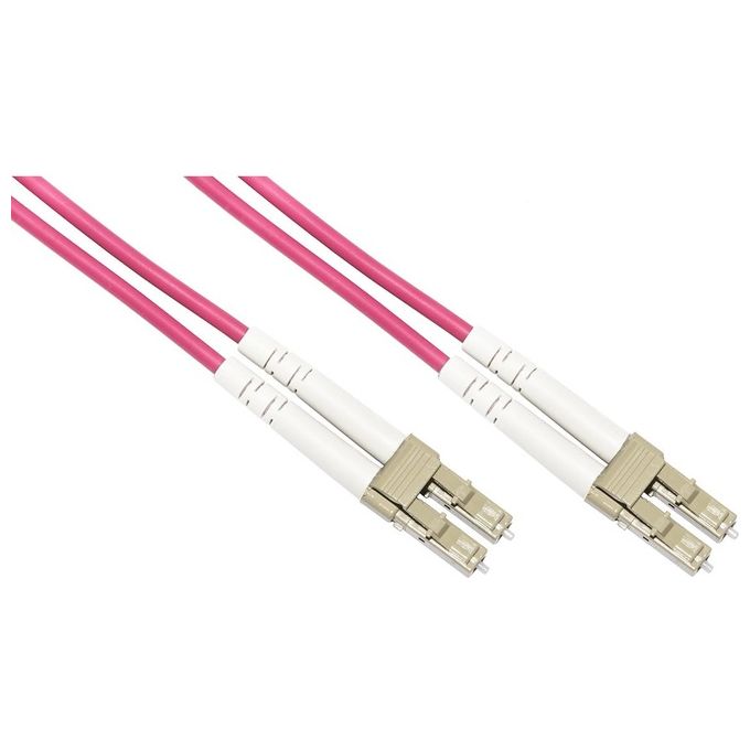 Link cavo fibra ottica lc a lc multimode duplex om4 50/125 mt.30