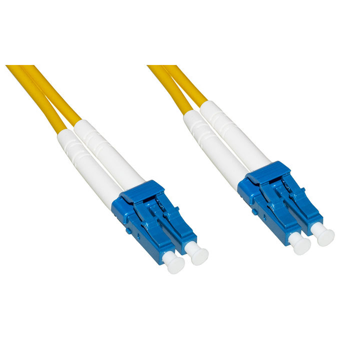 Link cavo fibra ottica lc a lc singlemode duplex 9-125 mt.50