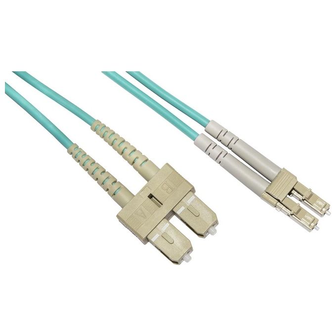 Link cavo fibra ottica lc a sc multimode duplex om3 50/125 mt.50