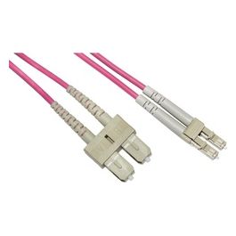 Link cavo fibra ottica lc a sc multimode duplex om4 50/125 mt.10