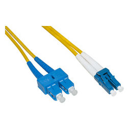 Link Cavo Fibra Ottica LC a SC Singlemode Duplex 9/125 1mt