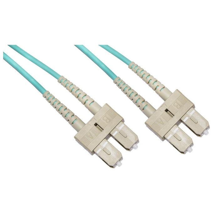 Link cavo fibra ottica sc a sc multimode duplex om3 50/125mt.15