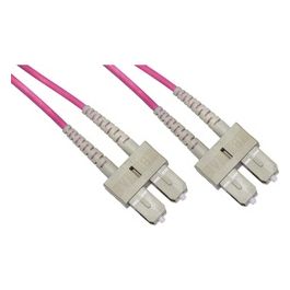 Link cavo fibra ottica sc a sc multimode duplex om4 50/125 mt.10