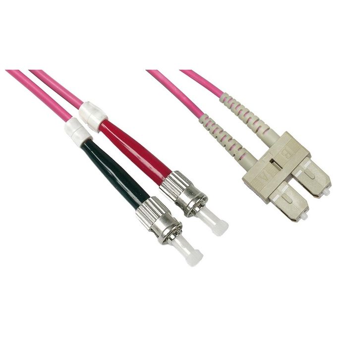 Link cavo fibra ottica sc a st multimode duplex om4 50-125 mt.10