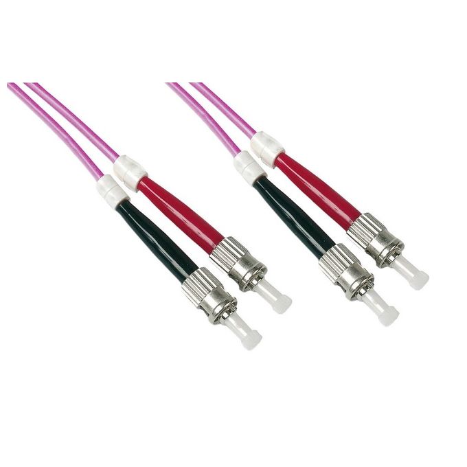 LINK cavo fibra ottica st a st multimode duplex om4 upc 50-125 mt.30