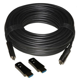 Link Cavo Hdmi 2.0 Aoc Fibra Ottica 15mt con Connettori Staccabili