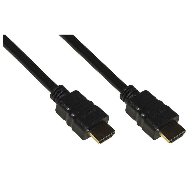 Link cavo hdmi 4kx2k 30hz 3d+ethernet per pc, notebook, hdtv, ecc contatti dorati mt 15 colore nero