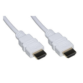 cavo hdmi 4kx2k per pc, notebook, hdtv, ecc contatti dorati mt 0,5 colore bianco