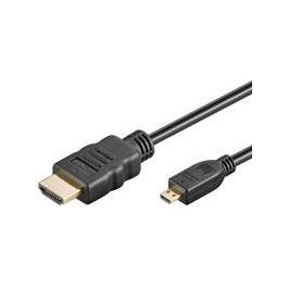 Link cavo hdmi high speed with ethernet connettori micro hdmi "d" maschio/ hdmi "a" maschio mt. 3