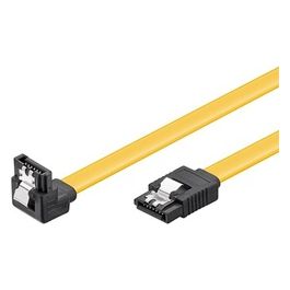 cavo interno sata iii 7 poli 0,5 mt. con clip in metallo per bloccaggio angolato 90°