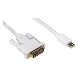 Link Cavo Mini Displayport Dvi 24+1 Maschio/Maschio per Monitor/Video/Tv 1,80mt