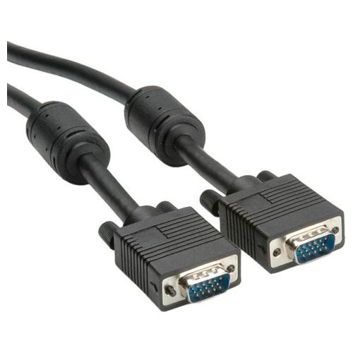 Link cavo monitor vga doppia schermatura maschio/maschio mt. 1.80 con filtro di ferrite ddc tutti i pin collegati