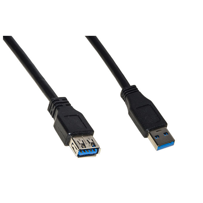 Link Cavo Prolunga Usb 3.0 Connettori A Maschio/Femmina in Rame 05mt