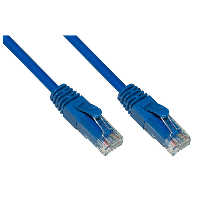 Link Cavo di Rete Categoria 6a Non Schermato Utp Awg24 Blu Halogenfree 025mt