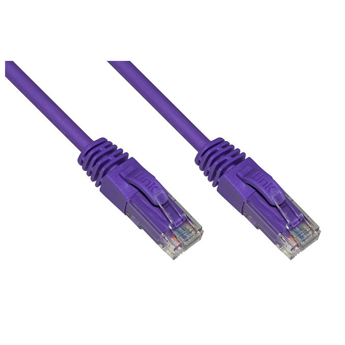 Link Cavo di Rete Categoria 6a Non Schermato Utp Awg24 Viola Halogenfree 05mt