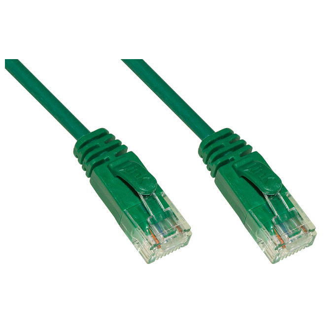 LINK cavo rete categoria 6 non schermato utp colore verde halogenfree mt 2 slim