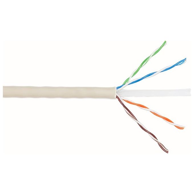 Link cavo solido non schermato utp per reti categoria 6 (cca) matassa mt. 305 awg24