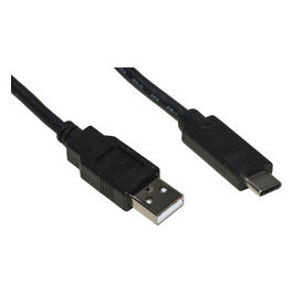 Cavo Usb 2.0 "A" Maschio Usb-C 0.3mt Nero