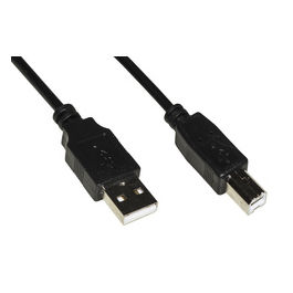 LINK cavo usb 2.0 connettori a-b in rame mt. 1,80 colore nero