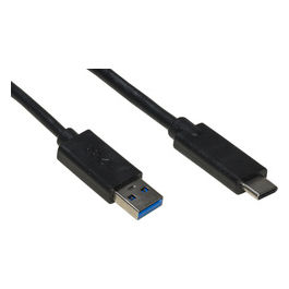 Cavo Usb 3.0 "A" Maschio Usb-C per Ricarica e Scambio Dati in Rame Guaina Halogenfree 1mt
