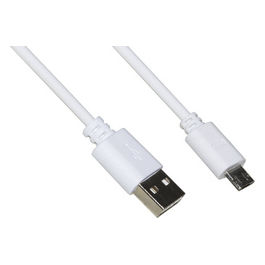 Link cavo usb - micro usb con connettori reversibili  mt 1 colore bianco fino a 2 ampere