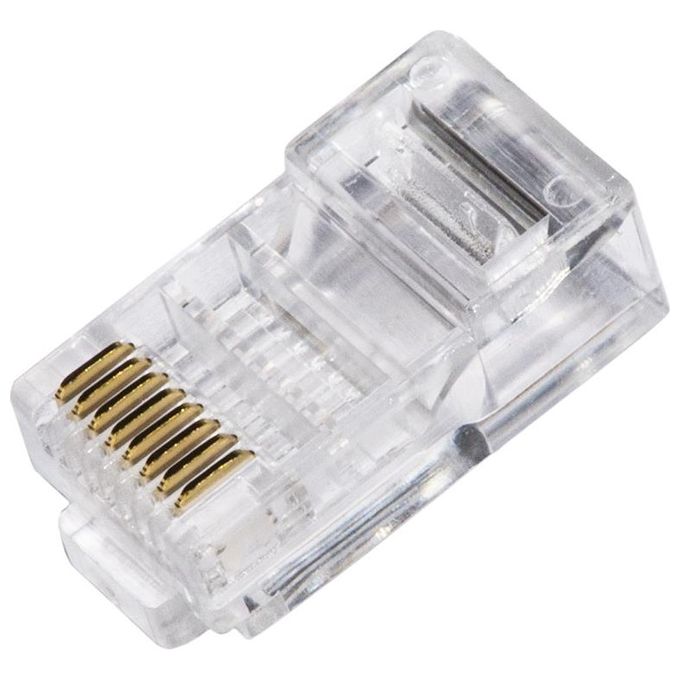 Link confezione 100 connettori 8 poli cat 5e utp non schermato rj45