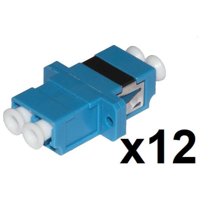 Link Confezione 12 Adattatori Fibra Ottica Lc-Lc Singlemode Duplex