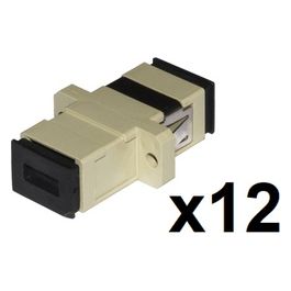 Confezione 12 Adattatori Fibra Ottica Sc/Sc Multimode Simplex Om2 Upc