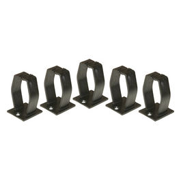 Confezione 5 Ganci Guidacavi in Plastica per Installazione Montanti Rack 19" o per Guidacavi Lkorg37