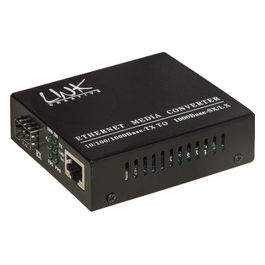 Link convertitore fibra ottica 10/100/1000 con modulo sfp