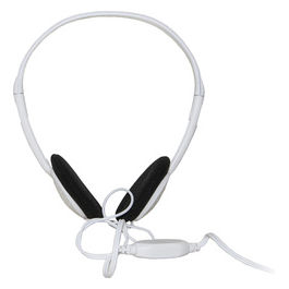 cuffia audio stereo colore bianco