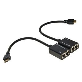 Estensore Hdmi Tramite 2 Cavi di Rete Cat 6 Fino a 30mt 1080p