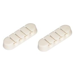 Kit 2 Pezzi Supporti per Gestione Cavi 4 Posizioni Bianco