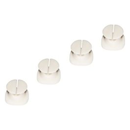 Kit 4 Pezzi Supporti per Gestione Cavi Bianco