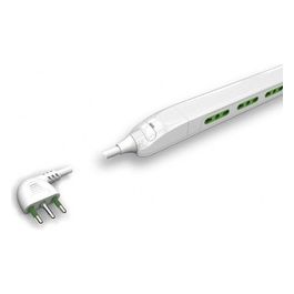 Led Multipresa Slim 6 Posti Bipasso con Cavo Spina 16AT