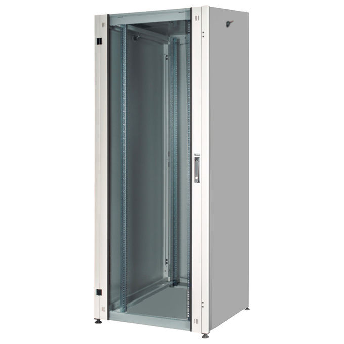 Link LK1926U66PV Armadio Rack per Reti 19'' 26U Colore Grigio Porta Vetro Serie Eavi