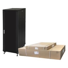 Link LK1932U66NFP Armadio rack 19'' per reti 32u (a)1610, (l)600, (p)600 colore nero disassemblato