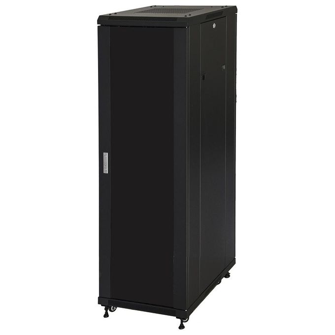 Link LK1942U610NV Armadio rack 19'' 42u 2055x600x1000mm colore nero porta vetro