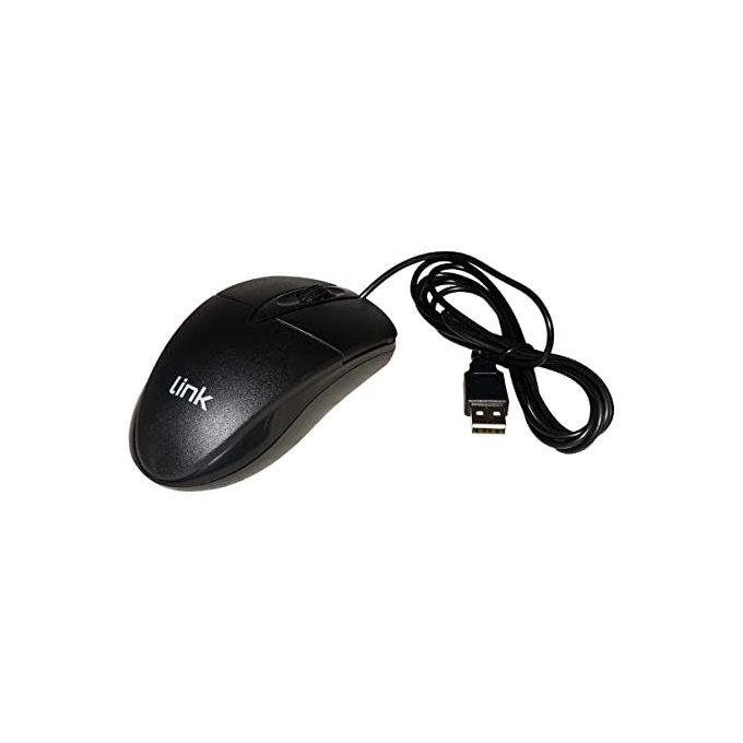 Link LKMOS35 Mouse Ottico Usb 3 Tasti Nero