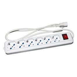 LKMP06C Multipresa per Gruppi di Continuita' con 6 Prese Tripolari 10/16A Spina Iec C13