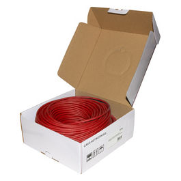 matassa cavo rete categoria 6a non schermato utp awg24 halogenfree flessibile colore rosso