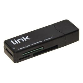 Link mini lettore card usb 3.0 5gbps lettura simultanea di 4 schede t-flash, micro sd, sd, mmc, rs-mmc, ms, ms pro, ms, ms duo