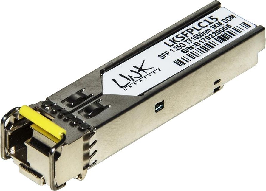 Link modulo minigbic (sfp) multimode lc simplex 1550nm 1,25 gbps 3 km con ddm