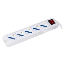 multipresa 5 prese universali ita/schuko 10a - spina tripolare 10a con interruttore