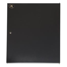 porta chiusa in metallo pieno con serratura per armadio 15u lk1915unf nero