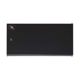 porta chiusa in metallo pieno con serratura per armadio 6u lk1907unf nero