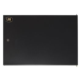 porta chiusa in metallo pieno con serratura per armadio 9u lk1909unf nero
